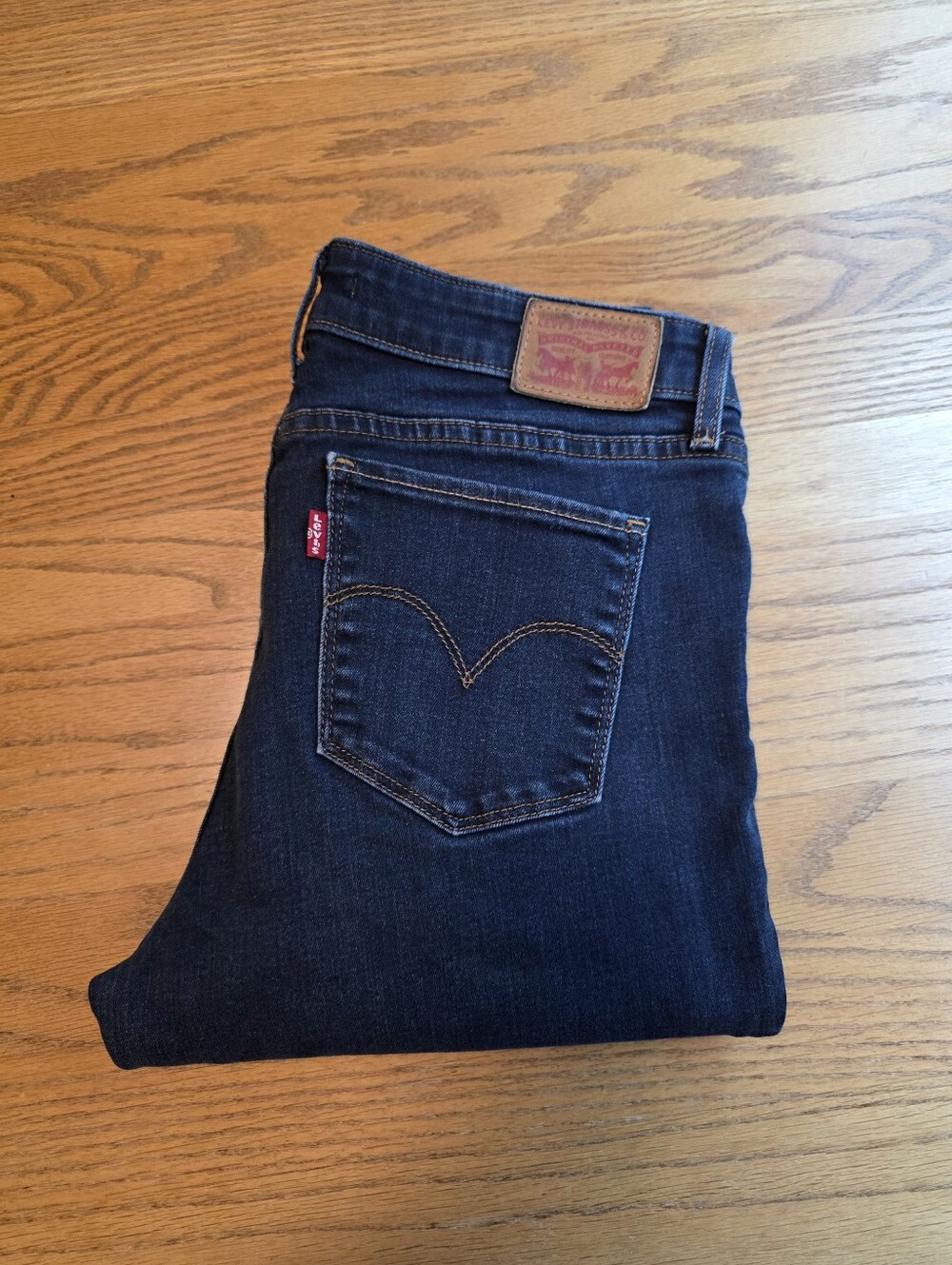 Levi's 711 Skinny Jeans Women's Size 31X32 Dark Wash - Picture 10 of 16